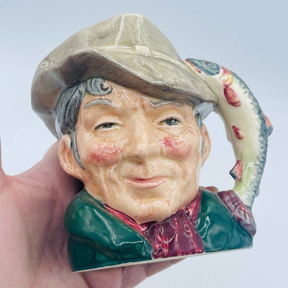 Royal Doulton The Poacher Character Jug - Vintage D6464 Large 4" Toby Mug